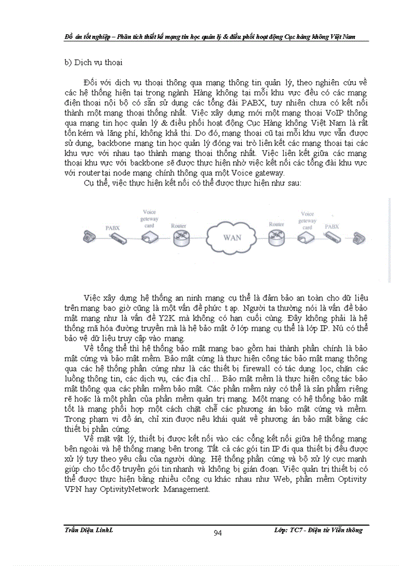 image for page Đồ án – Phân tích thiết kế mạng tin học quản lý & điều phối hoạt động Cục hàng không Việt Nam