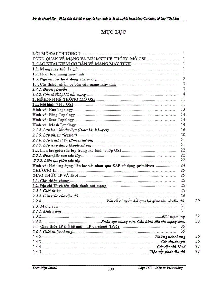image for page Đồ án – Phân tích thiết kế mạng tin học quản lý & điều phối hoạt động Cục hàng không Việt Nam