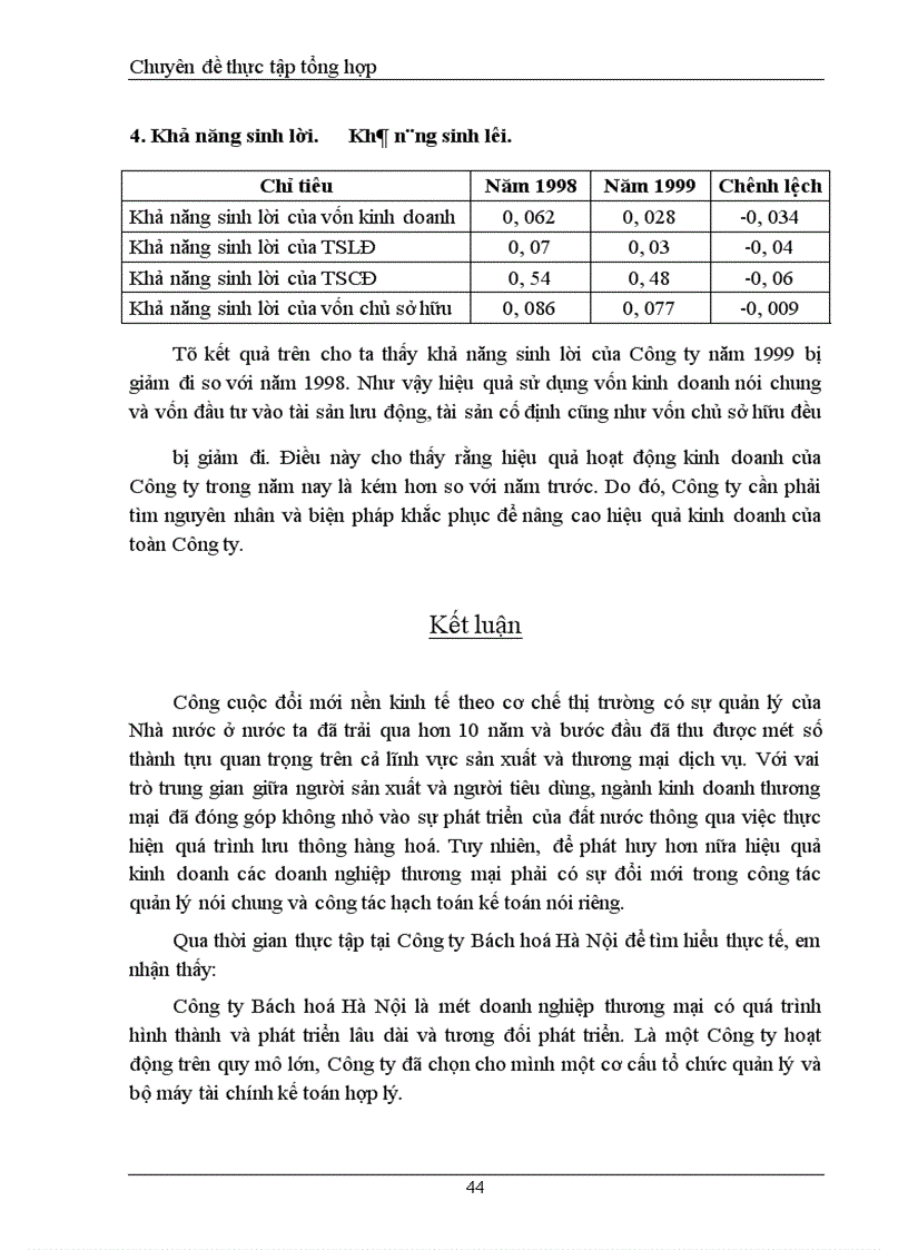 image for page Phân tích hoạt động kinh tế của Công ty Bách hoá Hà
