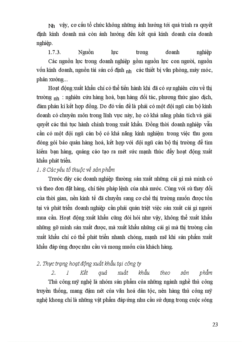 image for page Thực trạng về hoạt động xuất khẩu hàng thủ công mỹ nghệ