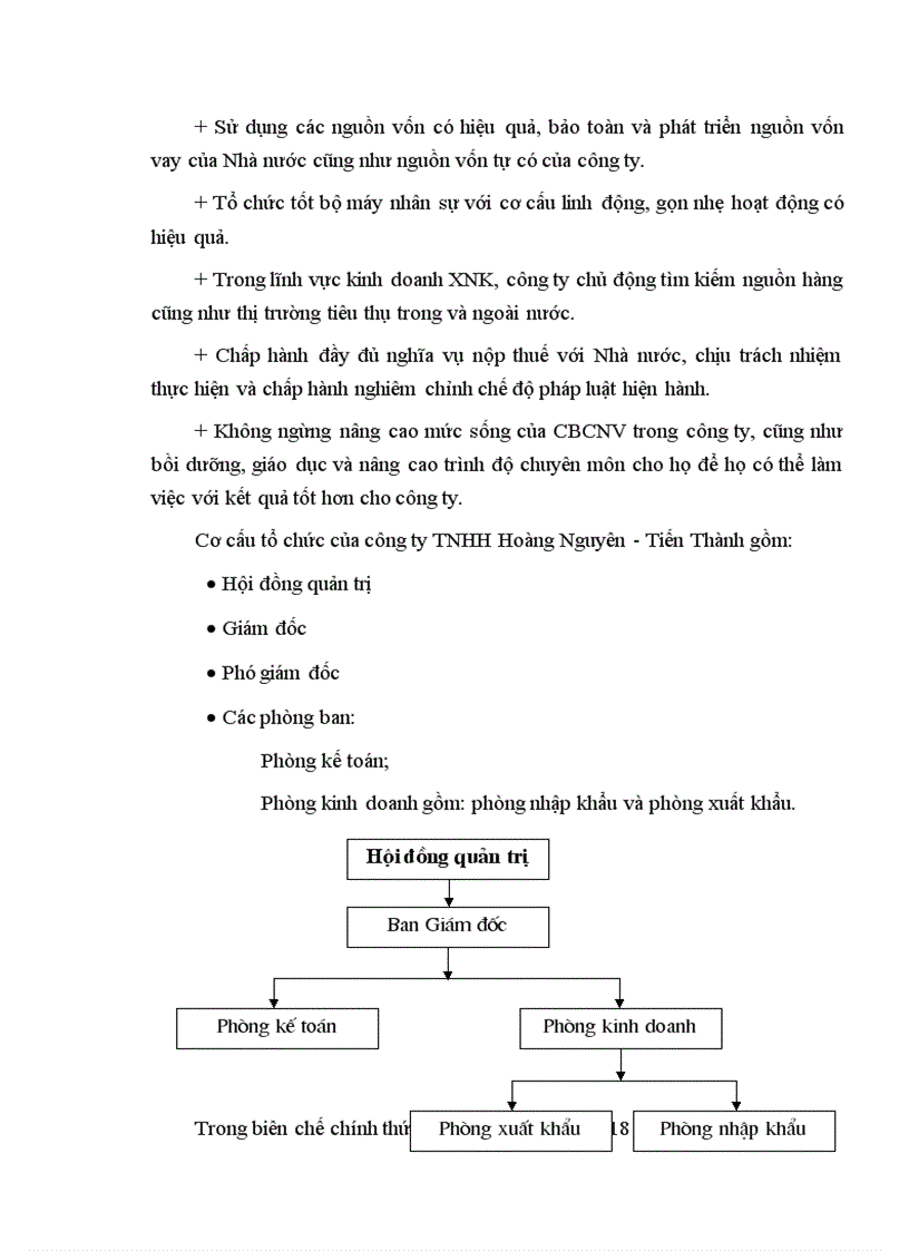 image for page Đánh giá sơ bộ kết quả hoạt động kinh doanh XNK của công ty Hoàng Nguyên - Tiến Thành