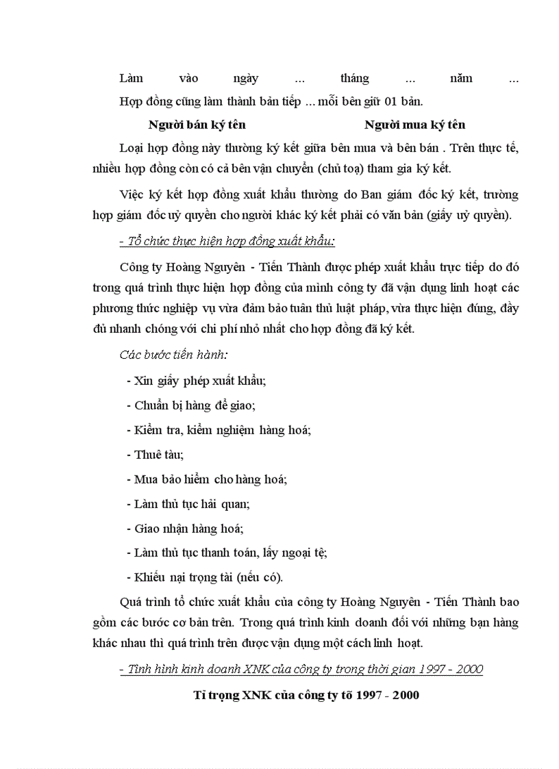 image for page Đánh giá sơ bộ kết quả hoạt động kinh doanh XNK của công ty Hoàng Nguyên - Tiến Thành