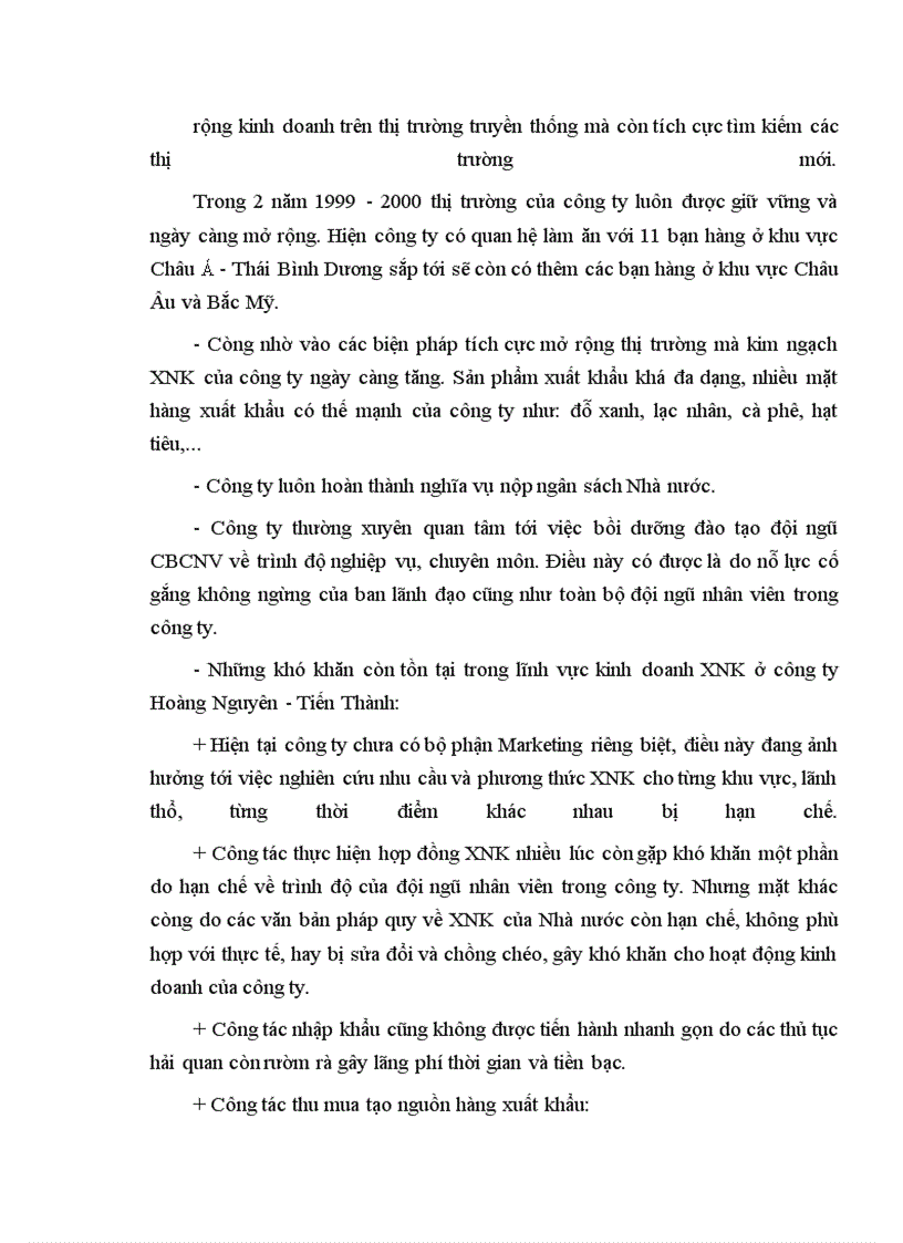 image for page Đánh giá sơ bộ kết quả hoạt động kinh doanh XNK của công ty Hoàng Nguyên - Tiến Thành