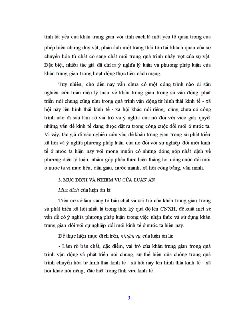 image for page Khâu trung gian với tính cách là trạng thái tồn tại của sự vật trong quá trình chuyển hóa về chất