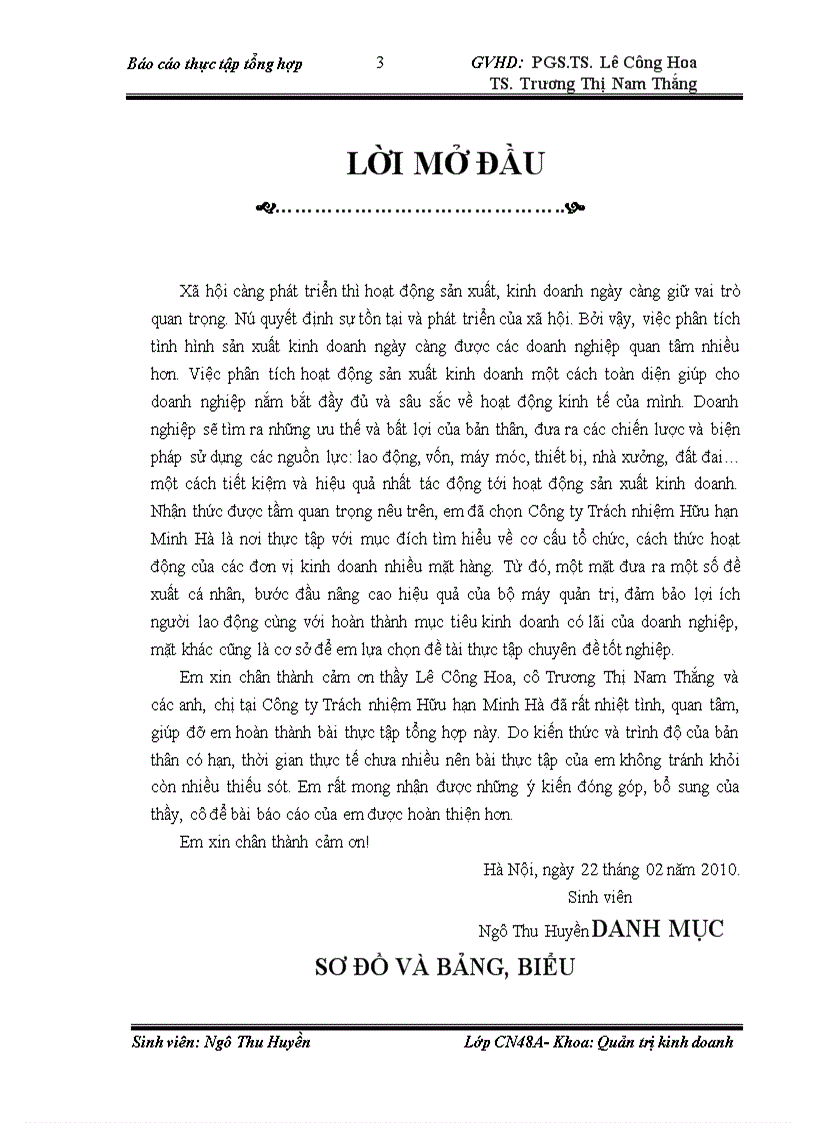 image for page Đặc điểm kinh tế kỹ thuật và tình hình sản xuất kinh doanh của công ty TNHH MINH HÀ