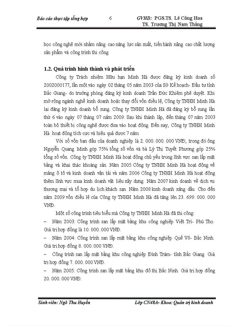 image for page Đặc điểm kinh tế kỹ thuật và tình hình sản xuất kinh doanh của công ty TNHH MINH HÀ