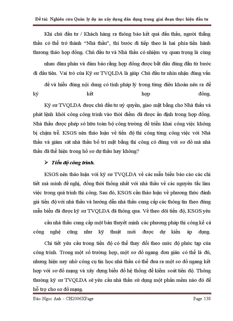 image for page Nghiên cứu QLDA xây dựng dân dụng trong giai đoạn thực hiện đầu tư
