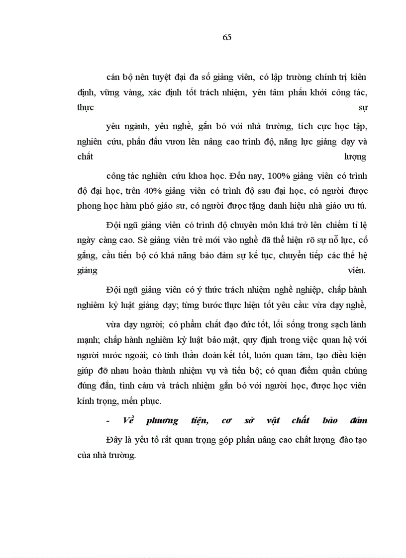 image for page Công tác tuyển chọn đầu vào, công tác lãnh đạo, chỉ đạo; tổ chức thực hiện quá trình đào tạo, nội dung chương trình kế hoạch; hình thức, biện pháp đào tạo, rèn luyện học viên.