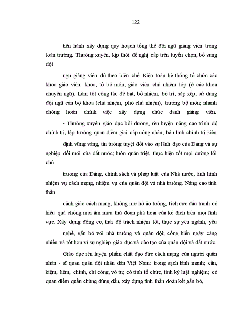 image for page Công tác tuyển chọn đầu vào, công tác lãnh đạo, chỉ đạo; tổ chức thực hiện quá trình đào tạo, nội dung chương trình kế hoạch; hình thức, biện pháp đào tạo, rèn luyện học viên.