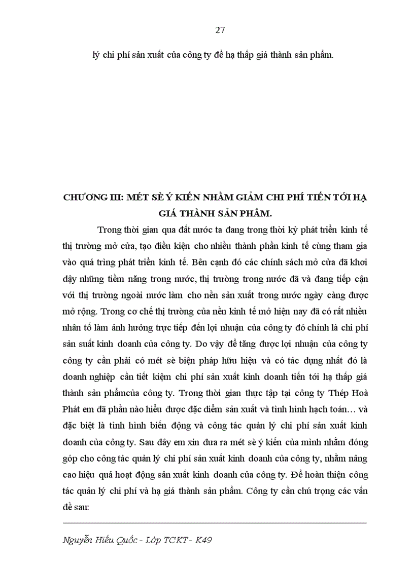 image for page Phân tích đánh giá tình hình chi phí và giá thành của công ty