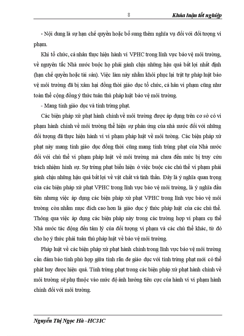 image for page Các biện pháp xử phạt vi phạm hành chính trong lĩnh vực bảo vệ môi trường và thực tiễn thi hành