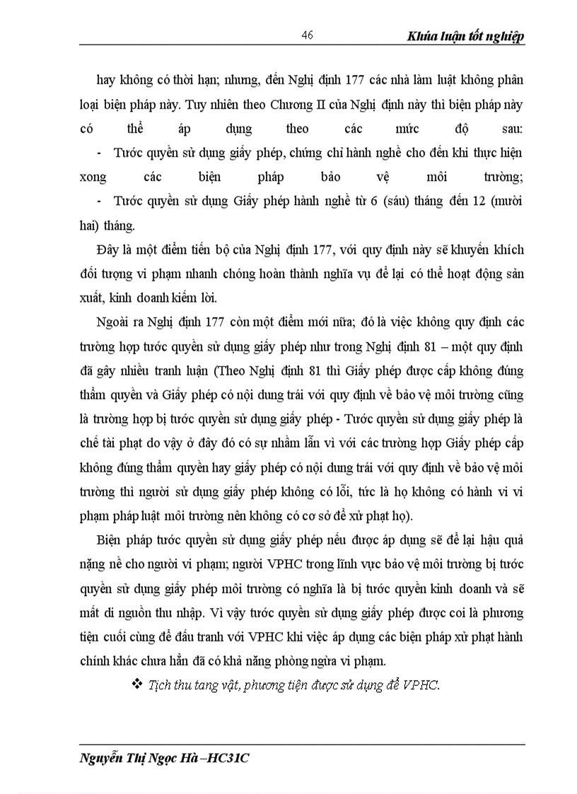 image for page Các biện pháp xử phạt vi phạm hành chính trong lĩnh vực bảo vệ môi trường và thực tiễn thi hành
