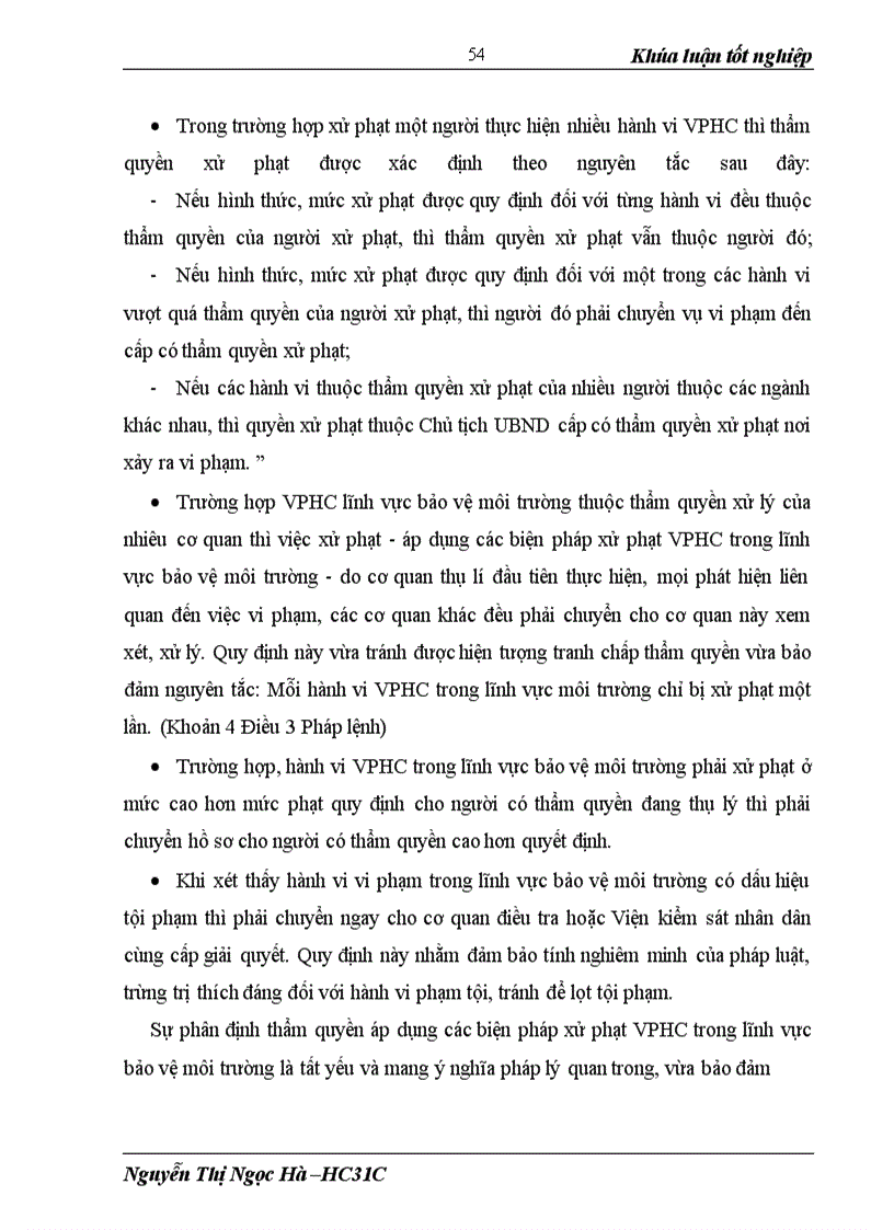 image for page Các biện pháp xử phạt vi phạm hành chính trong lĩnh vực bảo vệ môi trường và thực tiễn thi hành