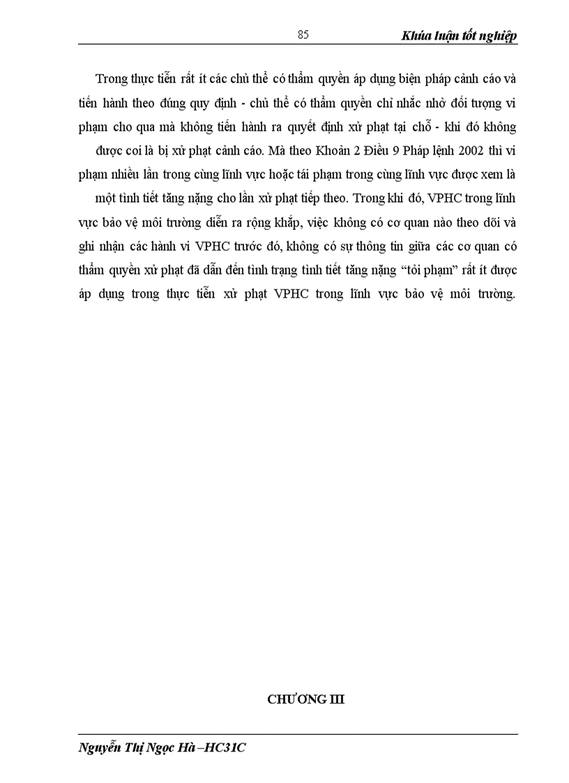 image for page Các biện pháp xử phạt vi phạm hành chính trong lĩnh vực bảo vệ môi trường và thực tiễn thi hành