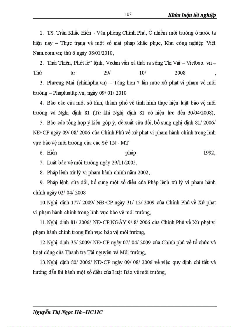 image for page Các biện pháp xử phạt vi phạm hành chính trong lĩnh vực bảo vệ môi trường và thực tiễn thi hành