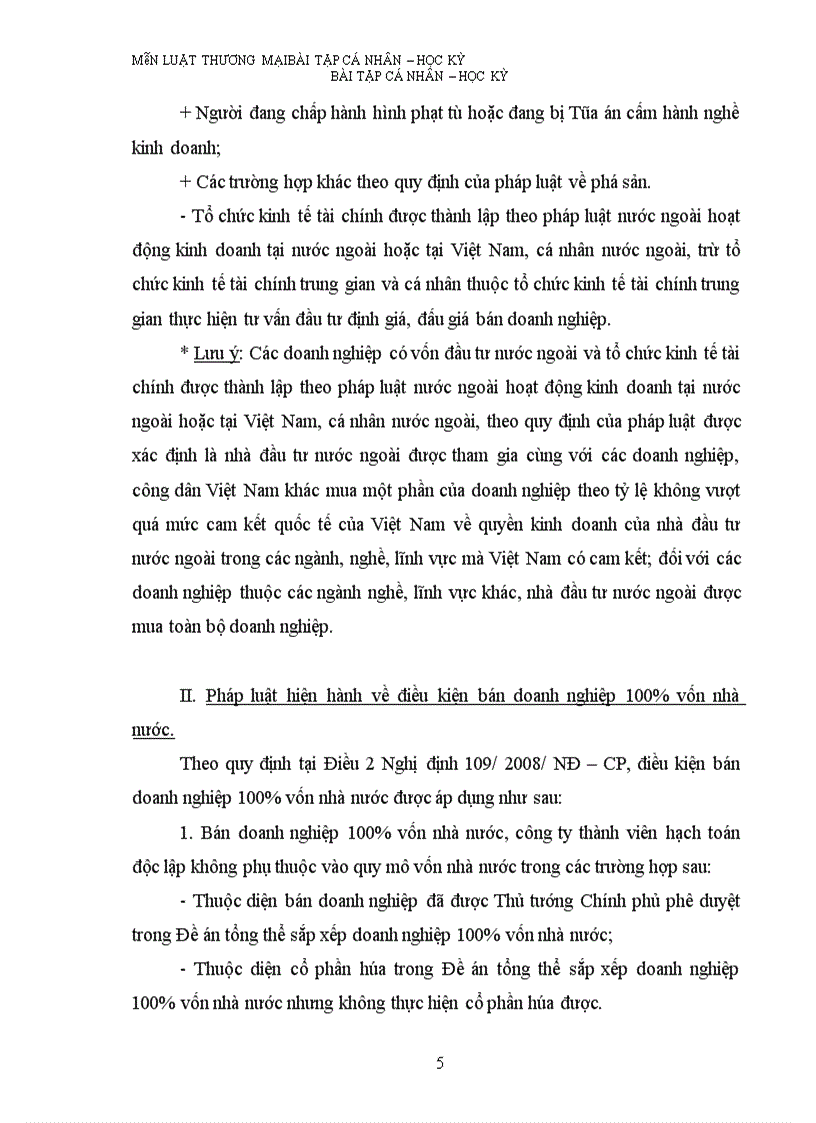 image for page Pháp luật hiện hành về bán doanh nghiệp 100% vốn nhà nước.