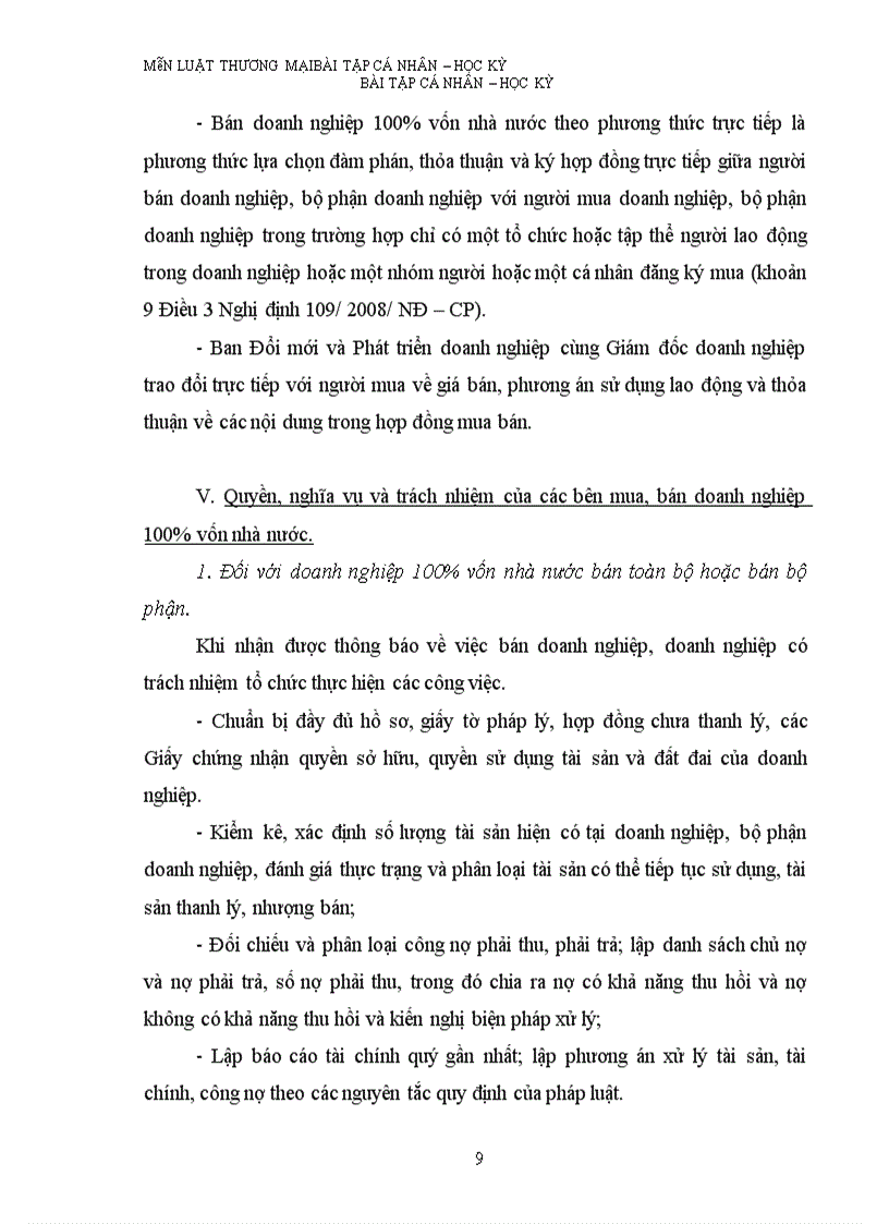 image for page Pháp luật hiện hành về bán doanh nghiệp 100% vốn nhà nước.