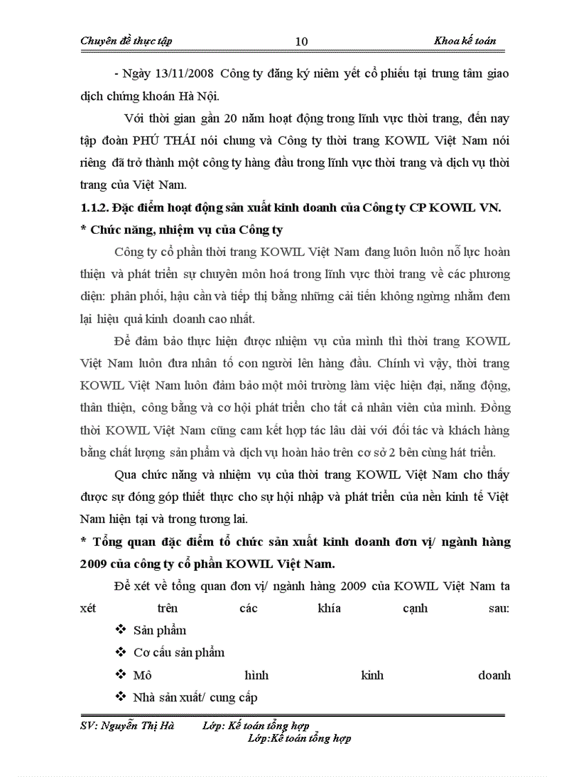 image for page Hoàn thiện kế toán tiền lương và các khoản trích theo lương tại Công ty Cổ phần thời trang Kowil Việt Nam