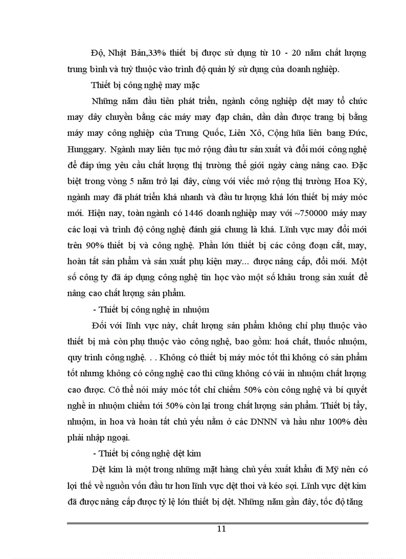 image for page Thực trạng và giải pháp đầu tư đổi mới công nghệ của ngành dệt may việt nam