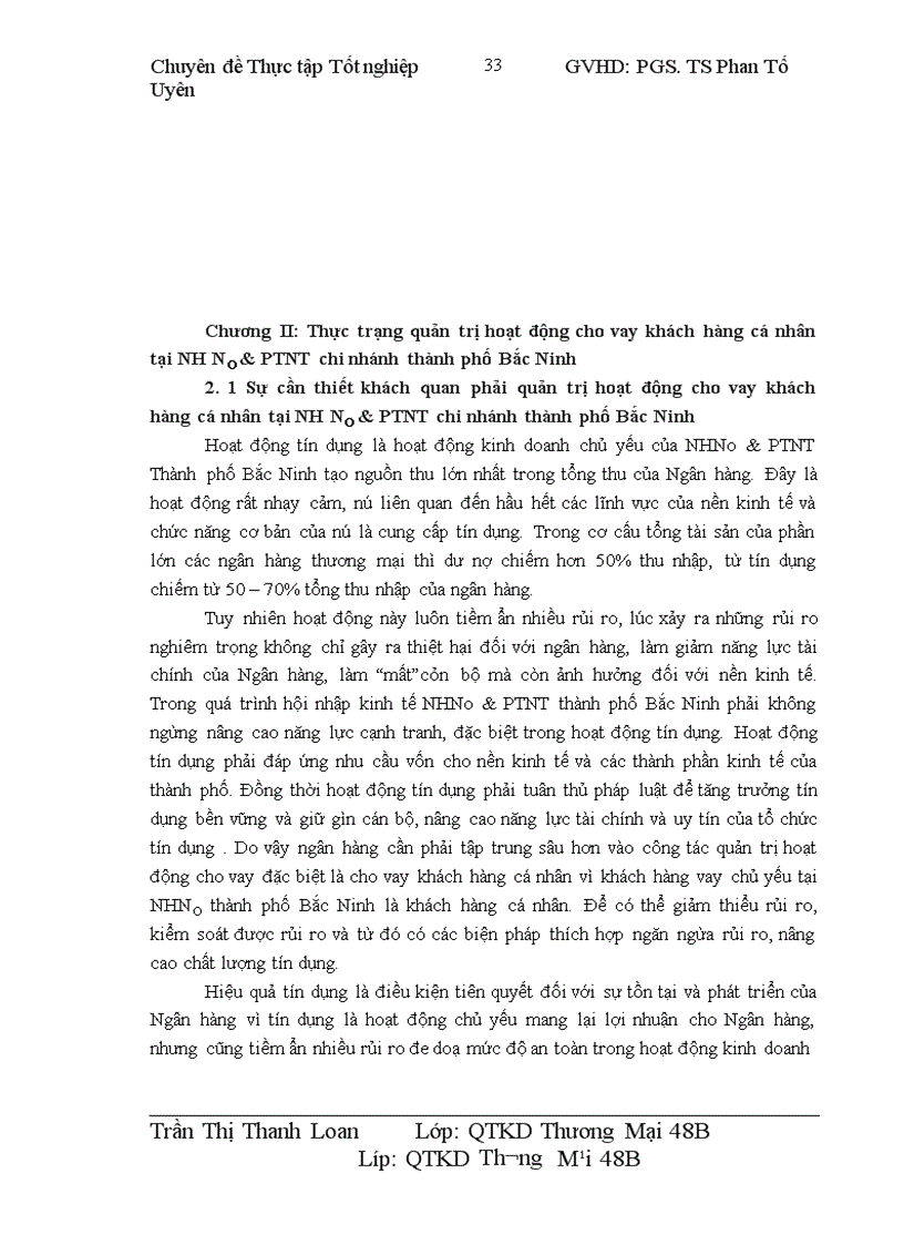image for page Một số giải pháp tăng cường công tác quản trị hoạt động cho vay khách hàng cá nhân tại ngân hàng Nông nghiệp và Phát triển Nông thôn chi nhánh thành phố Bắc Ninh