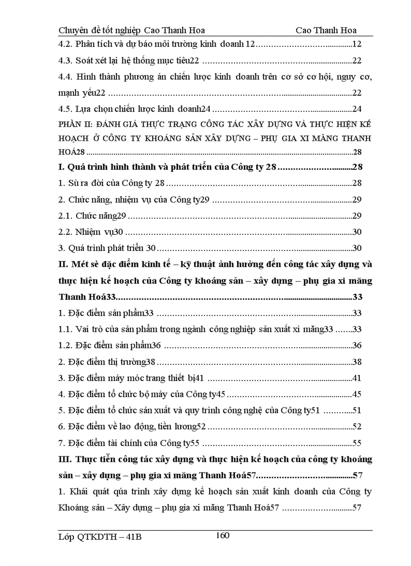 image for page Hoạch định chiến lược kinh doanh cho Công ty Khoáng sản-Xây dựng-Phụ gia xi măng Thanh Hoá