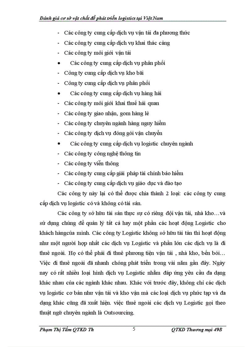 image for page Đánh giá cơ sở hạ tầng để phát triển Logistics ở Việt Nam