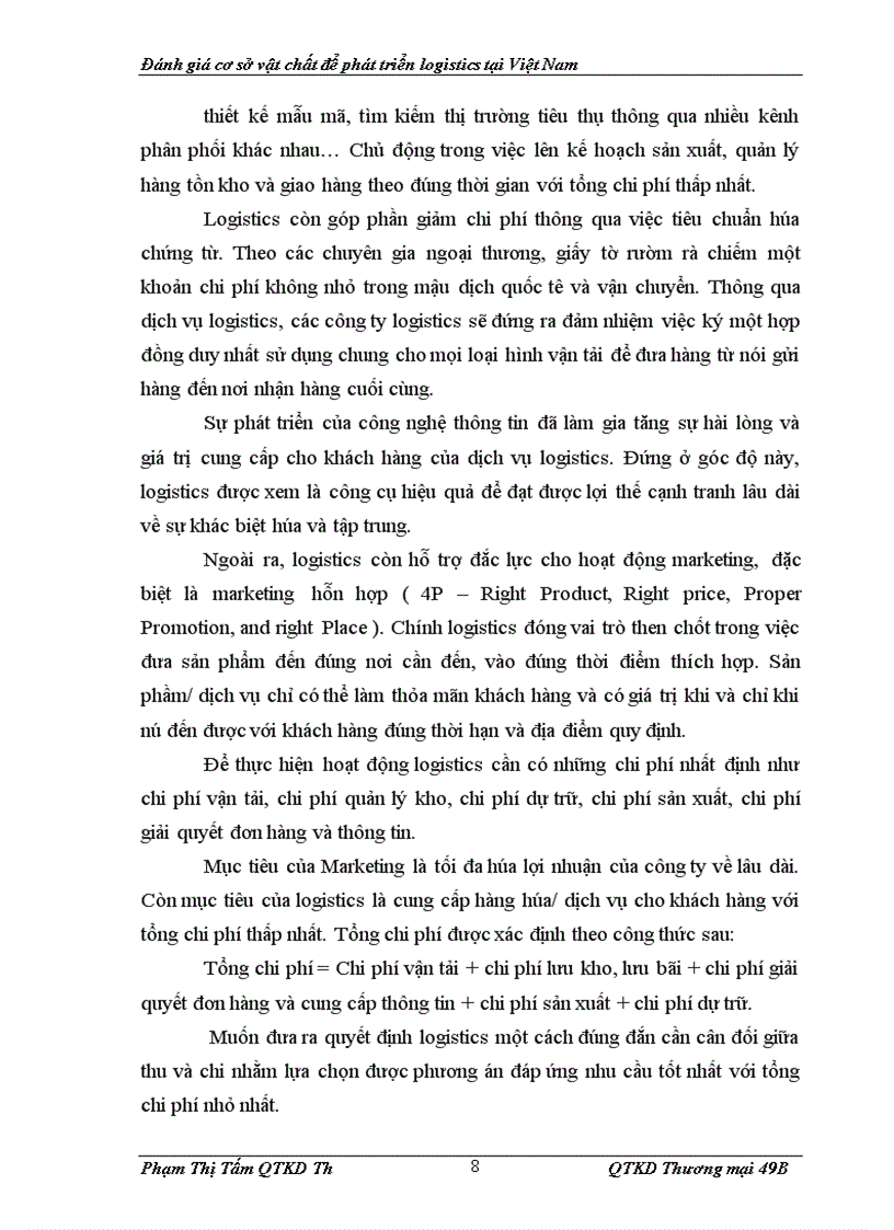 image for page Đánh giá cơ sở hạ tầng để phát triển Logistics ở Việt Nam