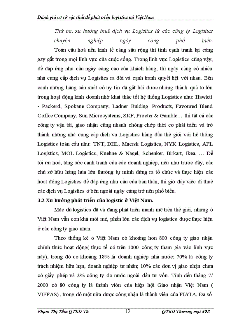 image for page Đánh giá cơ sở hạ tầng để phát triển Logistics ở Việt Nam