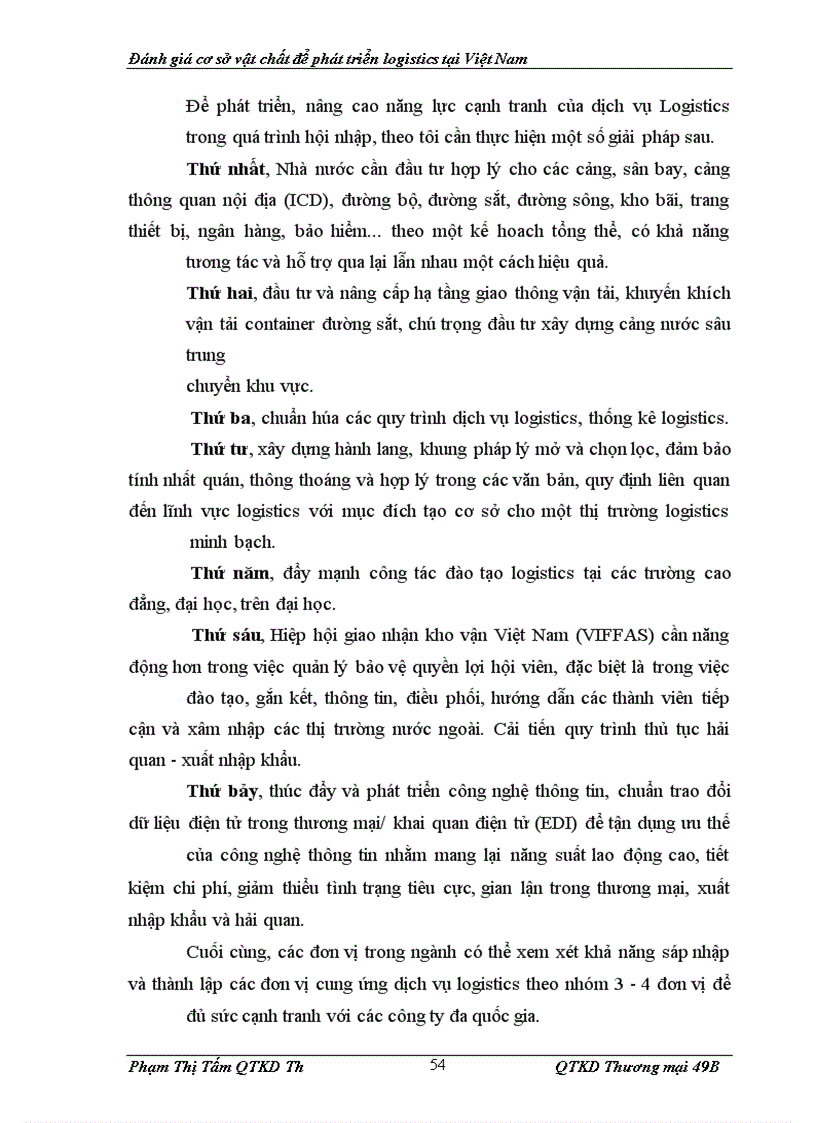 image for page Đánh giá cơ sở hạ tầng để phát triển Logistics ở Việt Nam