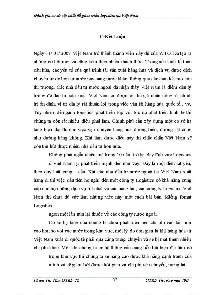 image for page Đánh giá cơ sở hạ tầng để phát triển Logistics ở Việt Nam