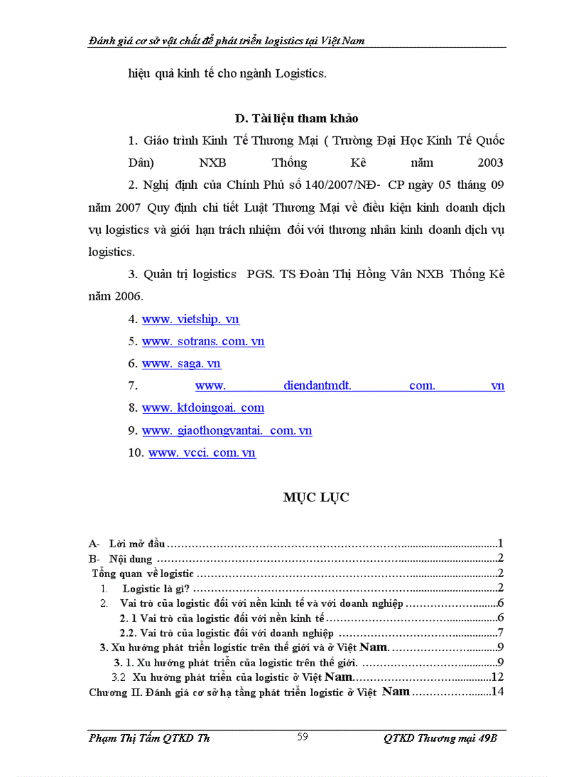 image for page Đánh giá cơ sở hạ tầng để phát triển Logistics ở Việt Nam