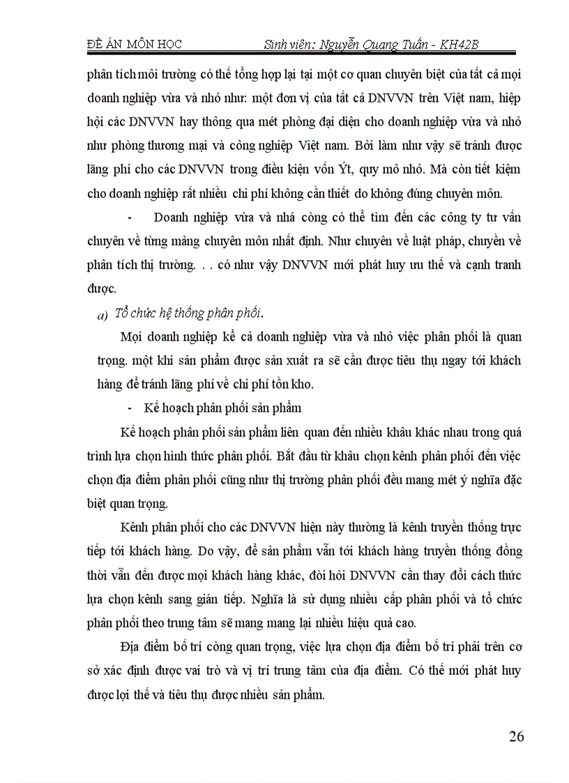 image for page Kế hoạch Marketing và vai trò của kế hoach Marketing trong DNVVN