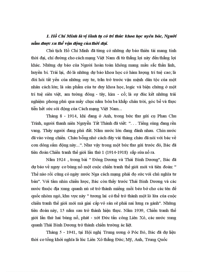 image for page Vai trò của lãnh tụ Hồ Chí Minh trong sự nghiệp cách mạng của dân tộc Việt Nam