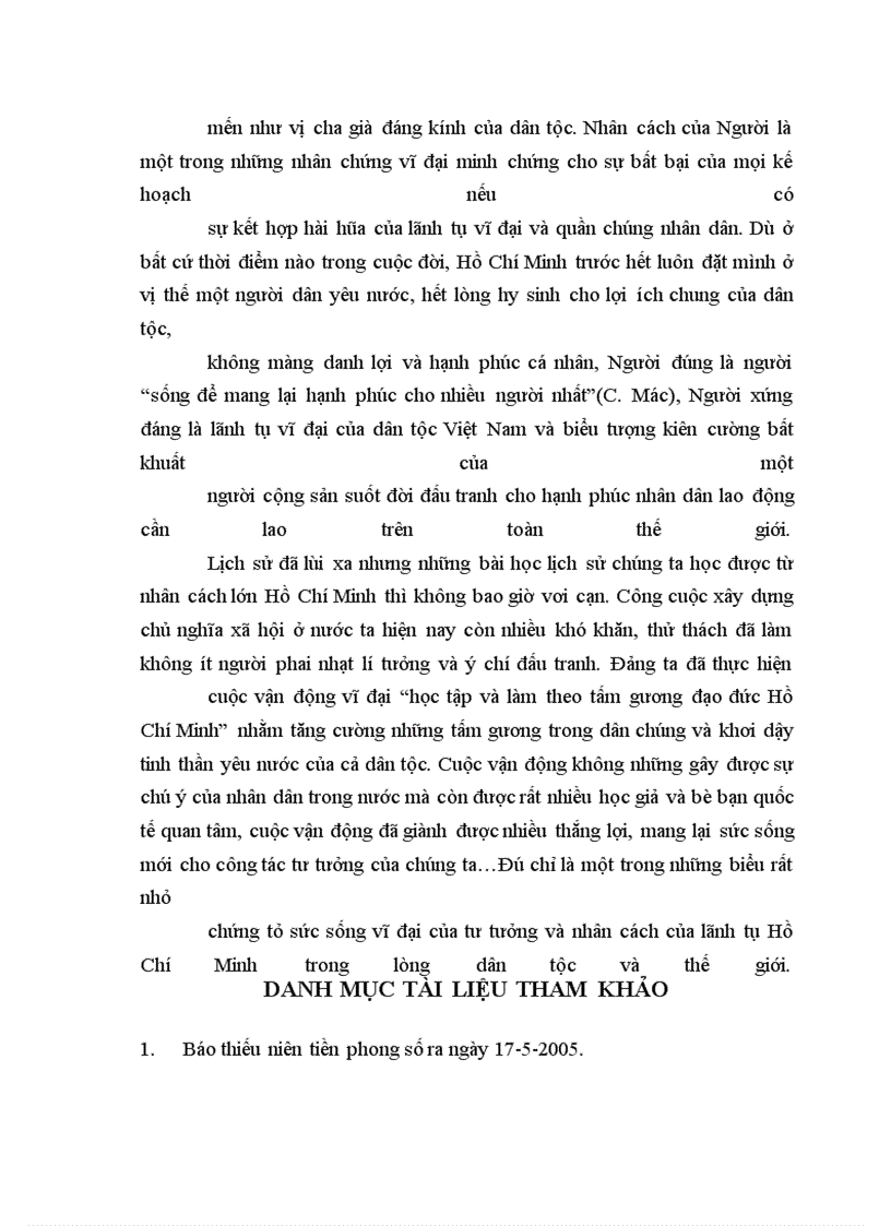 image for page Vai trò của lãnh tụ Hồ Chí Minh trong sự nghiệp cách mạng của dân tộc Việt Nam