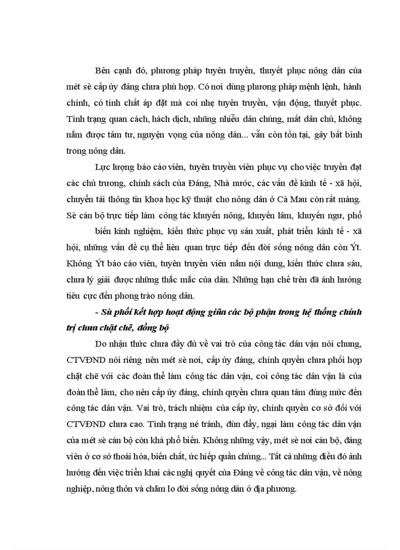 image for page Phương hướng và những giải pháp chủ yếu nâng cao chất lượng công tác vận động nông dân của đảng bộ tỉnh cà mau thời kỳ đẩy mạnh công nghiệp hóa, hiện đại hóa đất nước