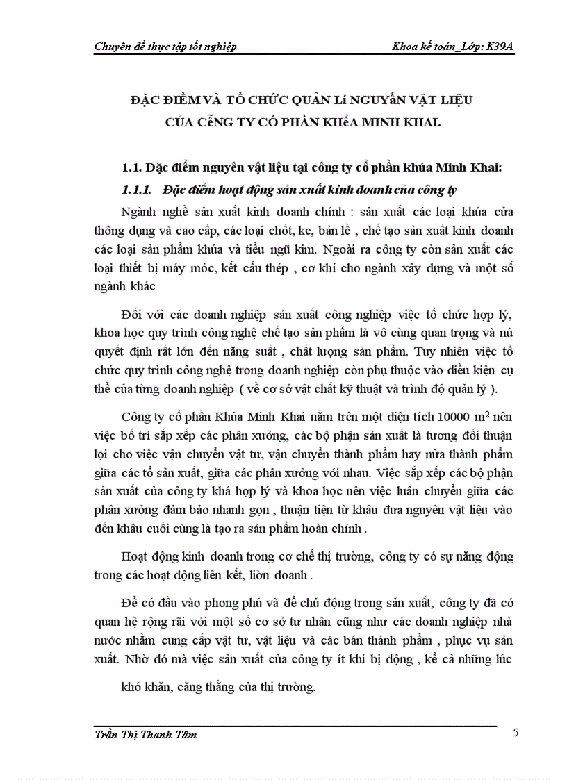 image for page Hoàn thiện kế toán nguyên vật liệu ở công ty cổ phần khóa minh khai