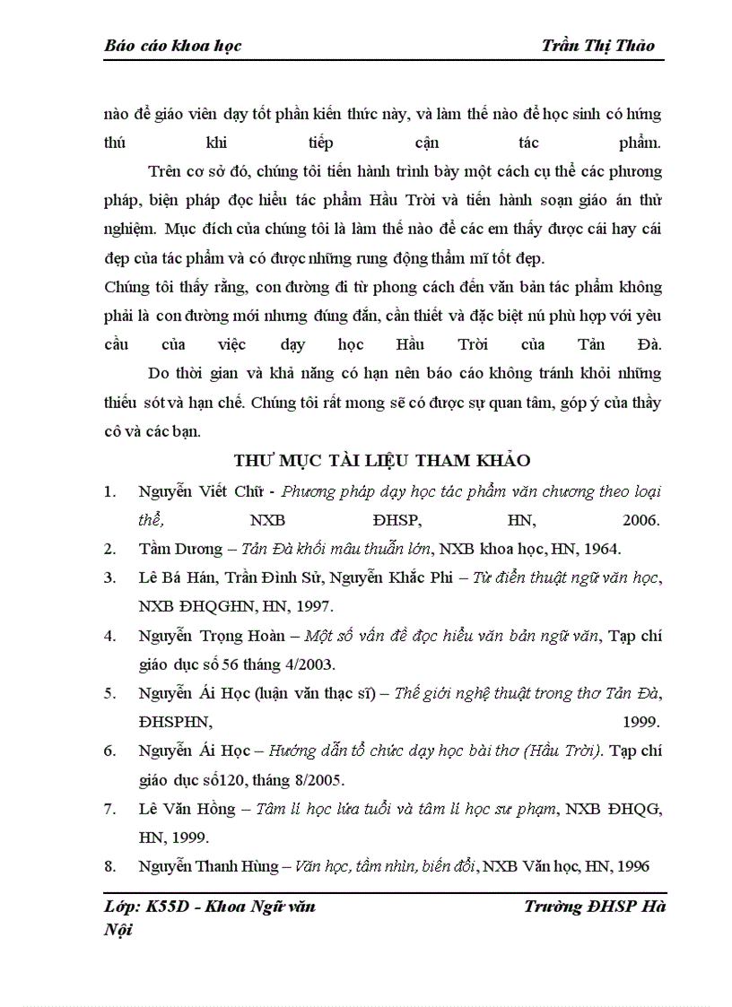 image for page Định hướng học sinh đọc – hiểu văn bản Hầu Trời từ phong cách tác giả Tản Đà