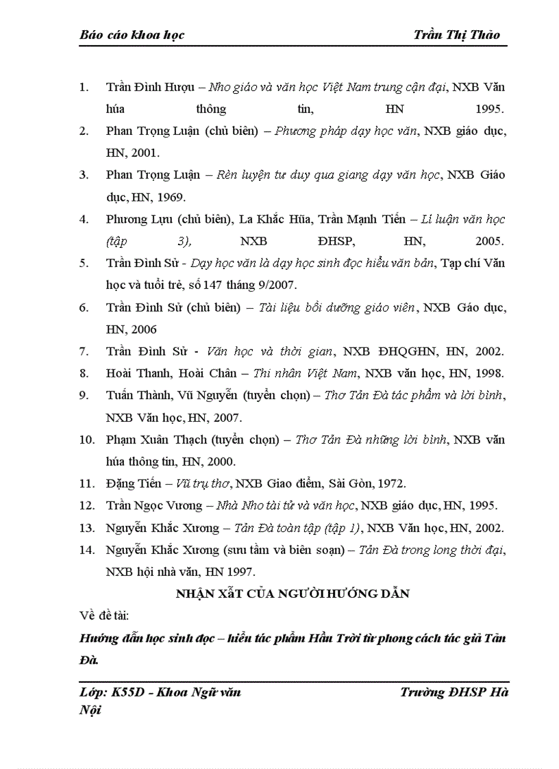 image for page Định hướng học sinh đọc – hiểu văn bản Hầu Trời từ phong cách tác giả Tản Đà