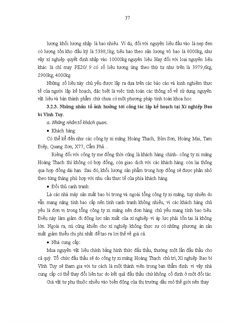 image for page Hoàn thiện công tác lập kế hoạch sản xuất tại xí nghiệp Xí nghiệp Bao bì Vĩnh Tuy