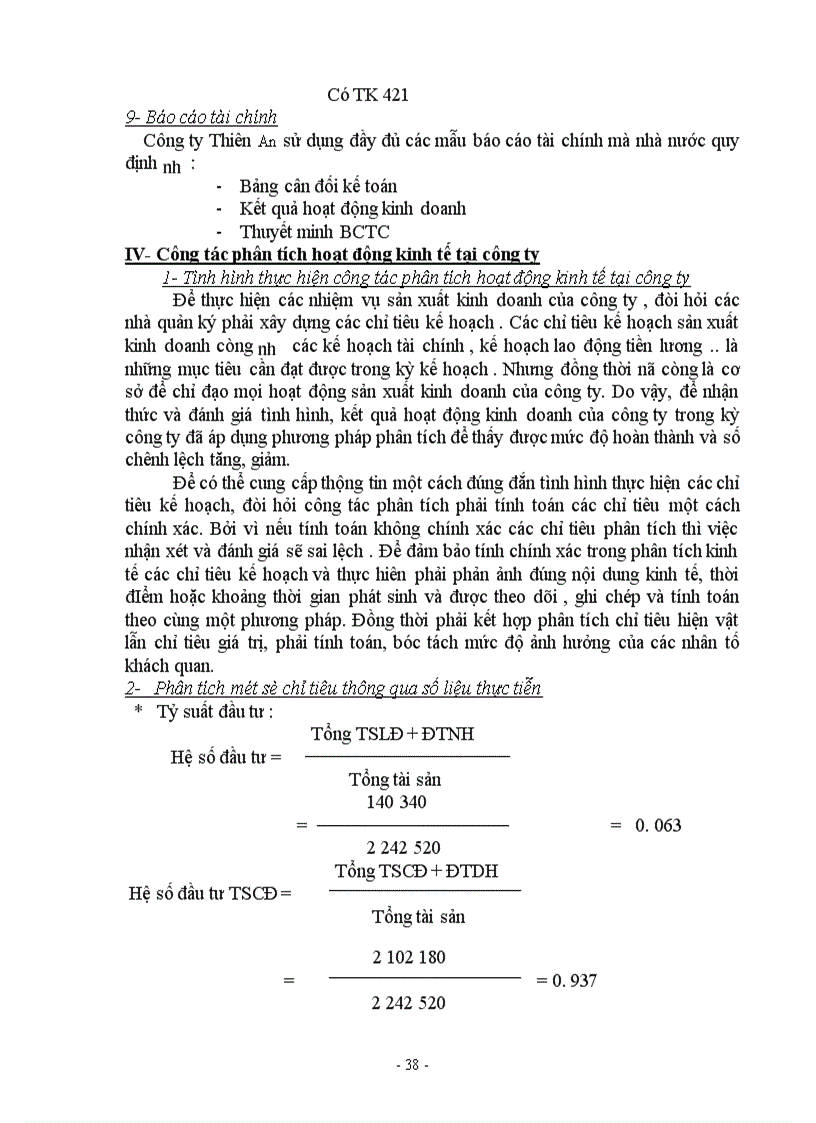 image for page Tình hình thực hiện hạch toán các nghiệp vụ kế toán về công ty TNHH Thiên An