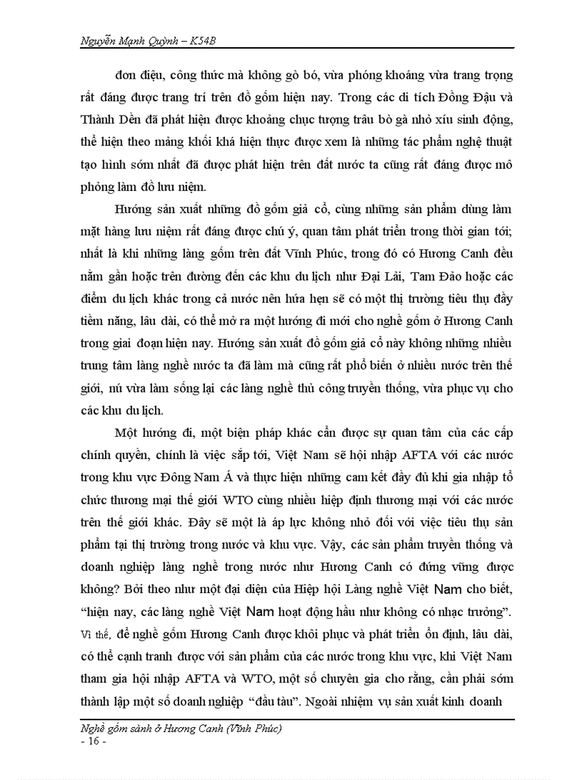 image for page Nghề làm gốm, sành ở xã Hương Canh (Vĩnh Phúc)