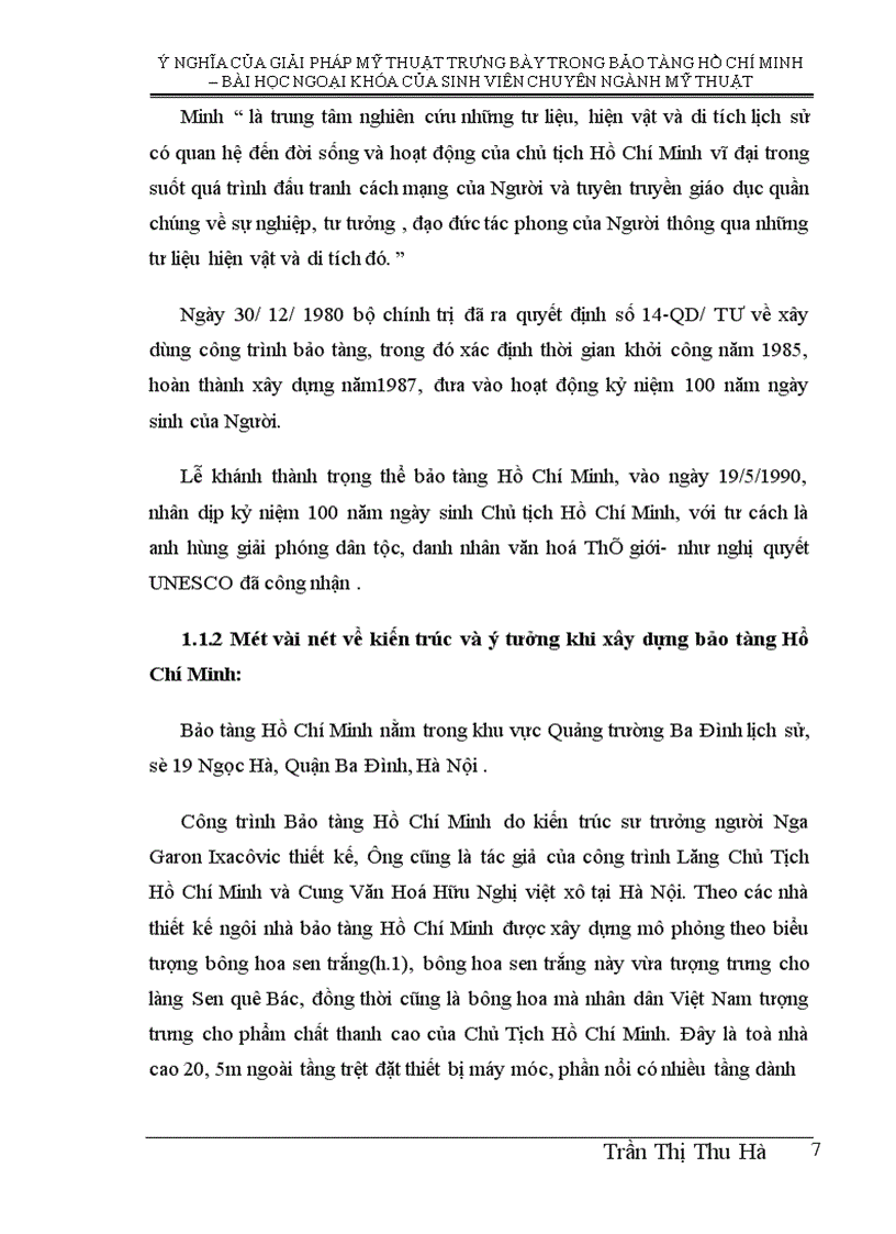 image for page .ý nghĩa của giải pháp mỹ thuật trưng bày trong bảo tàng Hồ Chí Minh – bài học ngoại khoá của sinh viên chuyên ngành mỹ thuật