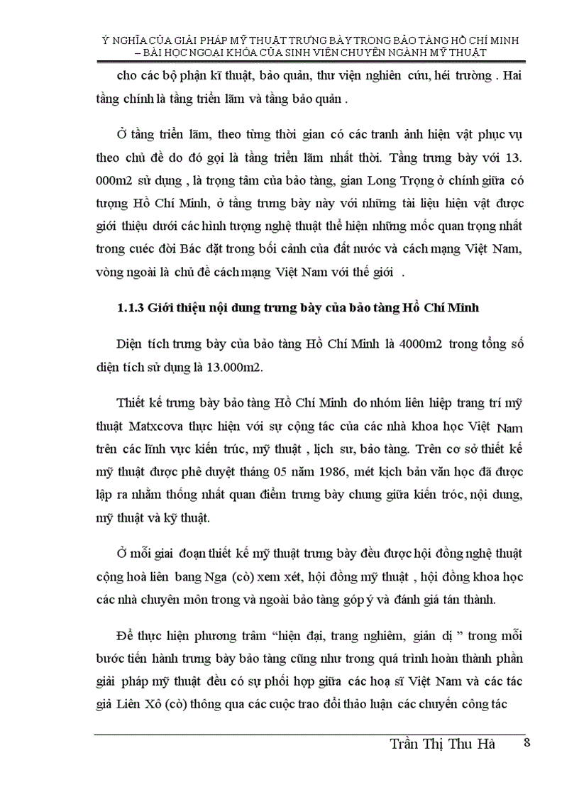 image for page .ý nghĩa của giải pháp mỹ thuật trưng bày trong bảo tàng Hồ Chí Minh – bài học ngoại khoá của sinh viên chuyên ngành mỹ thuật