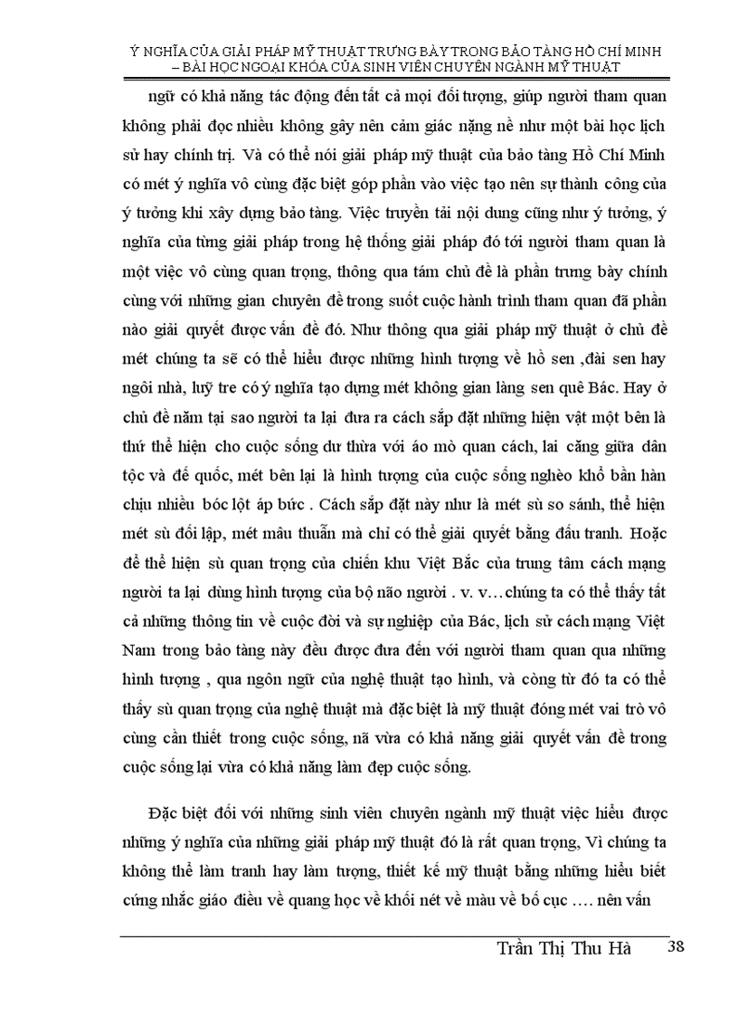 image for page .ý nghĩa của giải pháp mỹ thuật trưng bày trong bảo tàng Hồ Chí Minh – bài học ngoại khoá của sinh viên chuyên ngành mỹ thuật