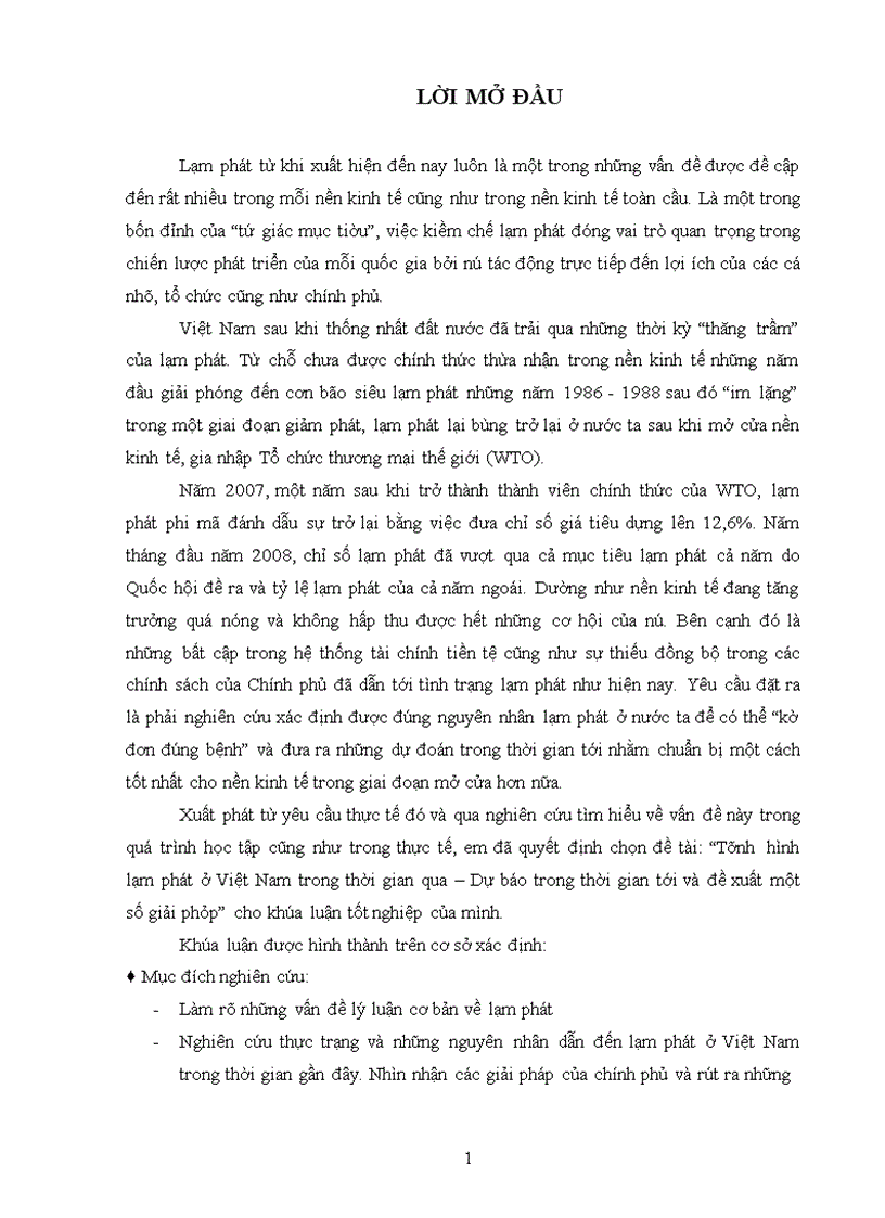 image for page Tình hình lạm phát ở Việt Nam trong thời gian qua – Dự báo trong thời gian tới và đề xuất một số giải pháp