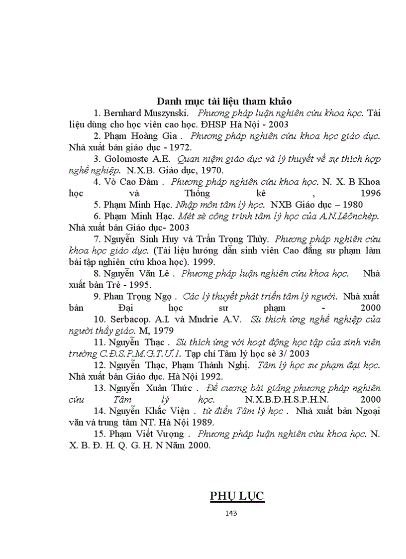 image for page Sự thích ứng với hoạt động nghiên cứu khoa học của sinh viên trường cao đẳng sư phạm bạc liêu