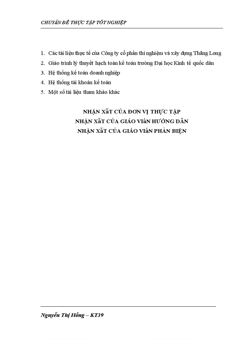 image for page Hoàn thiện kế toán nguyên vật liệu tại Công ty cổ phần thí nghiệm và xây dựng Thăng Long