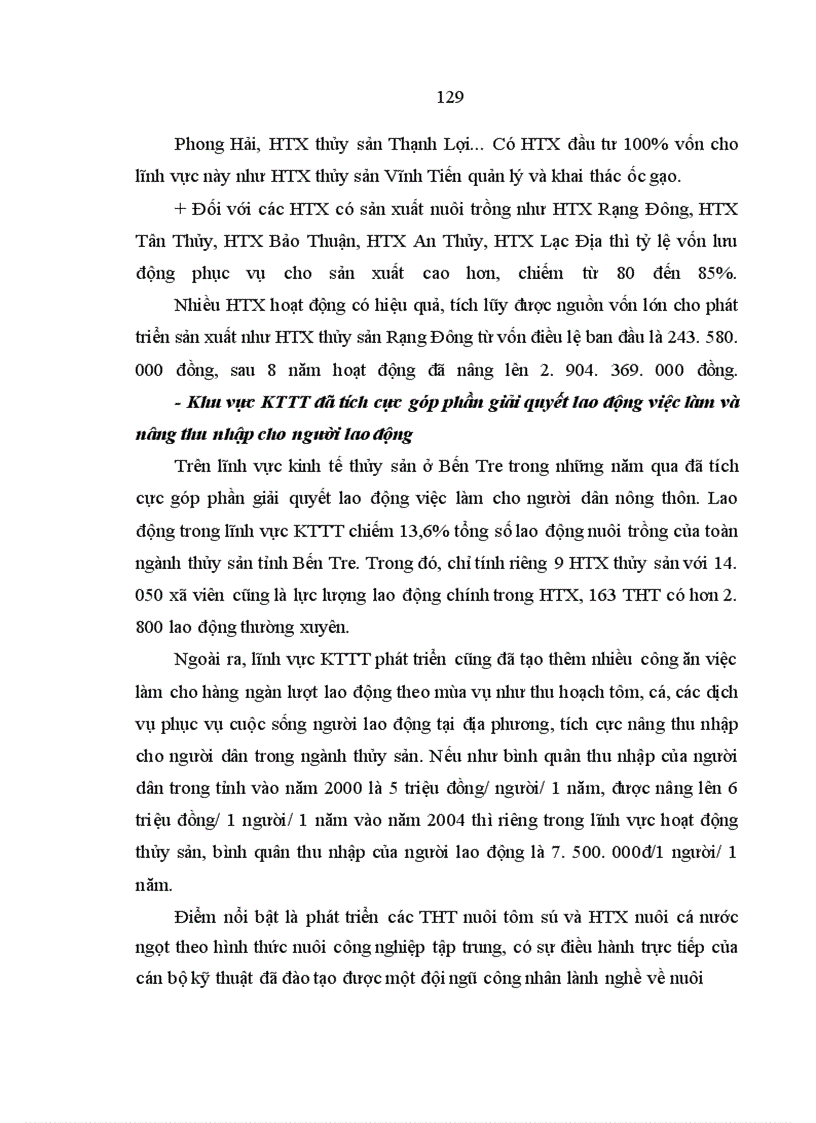 image for page Kinh tế tập thể trong ngành thủy sản tỉnh Bến Tre: Thực trạng và giải pháp