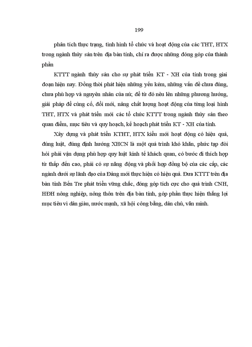 image for page Kinh tế tập thể trong ngành thủy sản tỉnh Bến Tre: Thực trạng và giải pháp