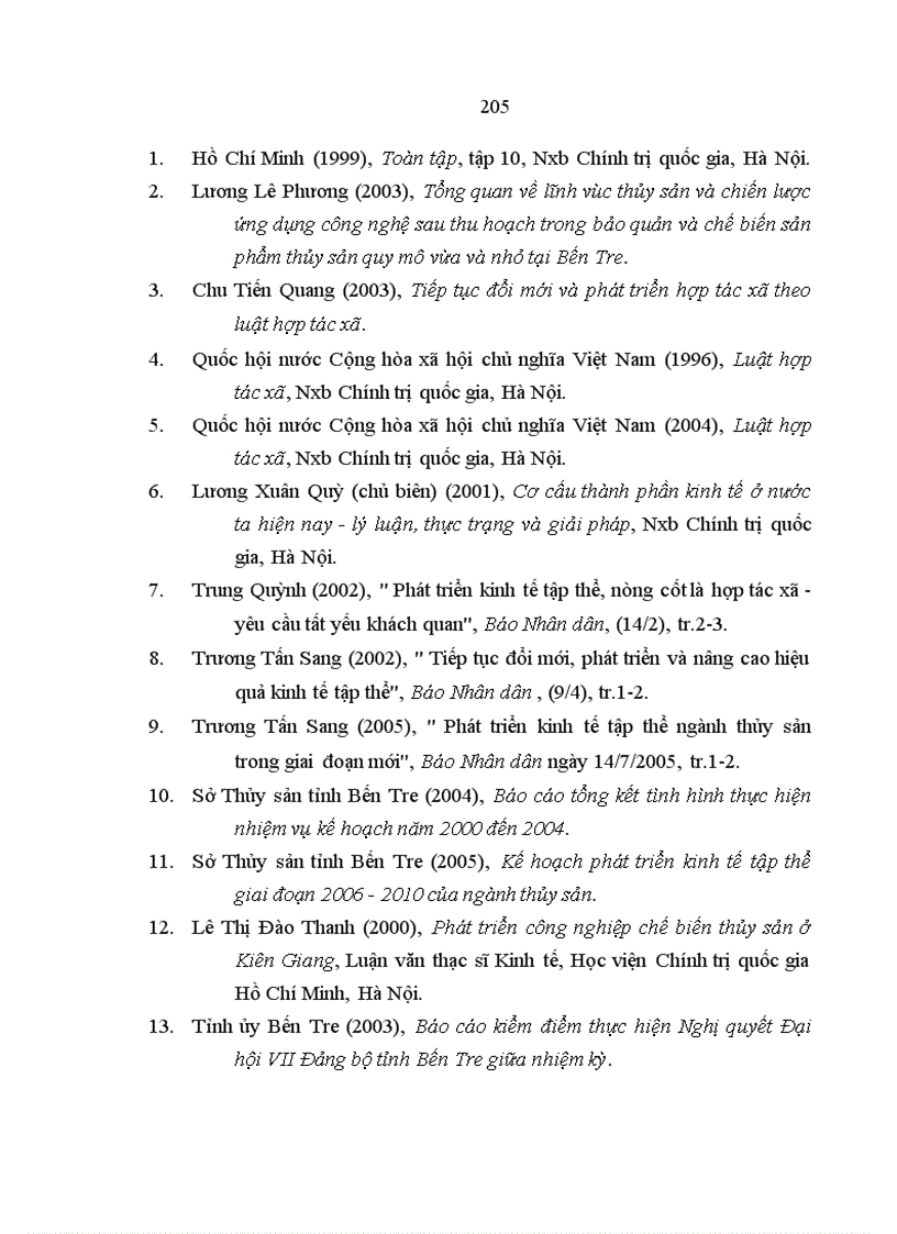 image for page Kinh tế tập thể trong ngành thủy sản tỉnh Bến Tre: Thực trạng và giải pháp